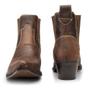 Imagem de Bota Masculina Cano Curto Texana Couro Elástico Capeli Boots Café 37