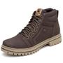 Imagem de Bota Masculina Cano Médio Moda Militar Mid Trail Marrom