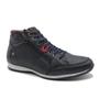 Imagem de Bota Masculina Casual em Couro com Elástico e Ziper Lateral NE-1005 Marinho