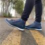 Imagem de Bota Masculina Casual em Couro com Elástico e Ziper Lateral NE-1005 Marinho