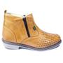 Imagem de Bota Masculina Casual Trançada De Cano Curto Urbana Tradicional Com Zíper Lateral