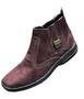 Imagem de Bota Masculina Couro Botina Casual Social Country Pra Trabalho Passear Ir Igreja Dia Dia 1020 Marrom