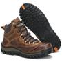 Imagem de Bota Masculina De Couro Coturno Adventure Trekking TRAIL TRILHA 3 cores R1903