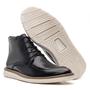 Imagem de Bota Masculina Oxford Cano Alto Couro Legitimo Preto Casual Esport Fino