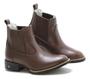 Imagem de Bota Masculina RR Botas Lisa em Couro Com Elastico Bico Redondo
