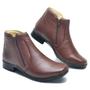 Imagem de Bota Masculina Social Couro Confortavel Diabetico 046-Q