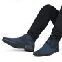 Imagem de Bota Masculina Social Sapato Casual Cano Curto Confortável Salto Baixo + Cinto + Carteira