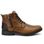 Imagem de Bota Masculina Urbana Casual Boxer Couro Legitimo Mostarda Cafe