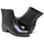 Imagem de Bota Moda Feminina Cano Curto Salto Baixinho BT050 Casual Friozinho Moda Inverno