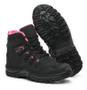 Imagem de Bota Motociclista Feminino Masculino Coturno Preto Pink Unissex