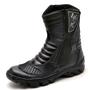 Imagem de  Bota Motociclista Masculina Couro Cano Longo Conforto