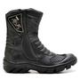 Imagem de  Bota Motociclista Masculina Couro Cano Longo Conforto