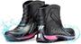 Imagem de Bota pantaneiro pvc impermeavel cano curto 360c preta rosa pink