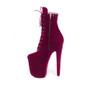 Imagem de Bota PERSEPHONE Magenta Salto 20cm (8") para Pole Dance Cor:VinhoTamanho:BRA 35-36 (EUR 37)