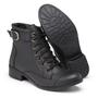 Imagem de Bota Preto Cano Baixo Fivela Feminino Lançamento Inverno 24