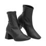 Imagem de Bota Preto Salto Bloco Croc  Comfort