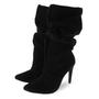 Imagem de Bota Slouchy Caroline Camurça Preta
