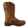 Imagem de Bota Tênis Masculina Original Classic Couro Legítimo Featherboot Mostarda Confortável Ref. 2909