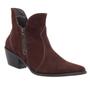 Imagem de Bota Texana Cano Curto Feminina Vinho Cow Way 24525