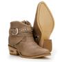 Imagem de Bota Texana Country Capelli Boots em Couro Cano Curto com Fivelas Feminina