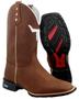 Imagem de Bota Texana Country Masculina em Couro Cano Longo Bordado