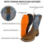 Imagem de Bota Texana Country Masculina Goyazes Original Couro Dallas Ref. 226503-CP