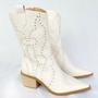 Imagem de Bota Texana Estela Off White Dona Be