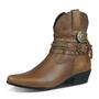 Imagem de Bota Texana Feminina Bico Fino Cano Curto Country