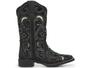 Imagem de Bota Texana Feminina Country em Couro Bico Quadrado Top HELAZZA