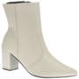 Imagem de Bota Texana Feminino Coturno Cano Curto Country Bico Fino BRANCO/OFF WHITE