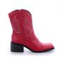 Imagem de Bota Texana Janet Bico Quadrado Vermelho