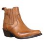 Imagem de Bota Texana Masculina Cano Curto Bico Fino Caramelo Cow Way 36924