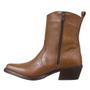 Imagem de Bota Texana Masculina Cano Curto Bico Fino Marrom Cow Way 36925