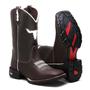 Imagem de Bota texana masculina country cano longo bico quadrado