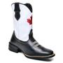 Imagem de Bota Texana Masculina Couro Bordado Canadá  Estilo Moderna