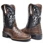 Imagem de Bota Texana Masculina Couro Bordado Country Conforto