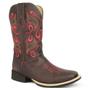 Imagem de Bota Texana Masculina Couro Fossil Cafe - Silverado Botas