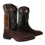 Imagem de Bota Texana Masculina Durango Marrom Cano Preto