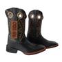 Imagem de Bota Texana Masculina Durango Preto com Bordado Creme