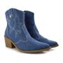 Imagem de Bota Texana Quiz Jeans Cano Curto