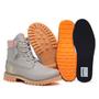 Imagem de Bota Timberland Feminina de Couro Cor Gray and Pink