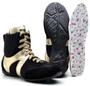 Imagem de Bota Treino Top Franca Shoes Fitness Preto / Dourado