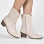 Imagem de Bota Via Marte Texana Country Off White - Feminino