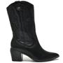 Imagem de Bota Via Marte Western Cano Longo Feminina Preto