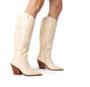 Imagem de Bota Western em Couro da Capodarte cano alto - off white