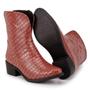 Imagem de Bota Western Feminina Cano Curto Coutry Textura Croco