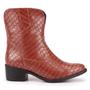 Imagem de Bota Western FemininaTexana Salto Grosso Cano Curto Croco