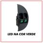 Imagem de Botão Vidro Elétrico Duplo Led Verde Palio 1996 a 1999 De