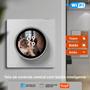 Imagem de Botão WiFi Inteligente Com Tela De Controle Central Touch Rotativo 3 Relés 4 Botões Interruptor De
