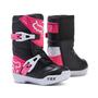 Imagem de Botas de motocross Fox Racing Kids Comp preta/rosa tamanho 13